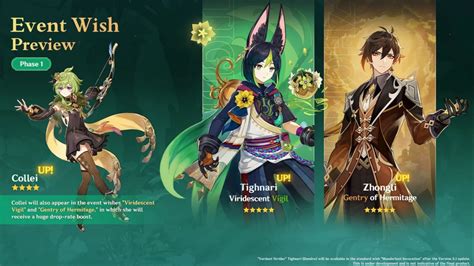 Genshin Impact 3.5 Banners and Release Date